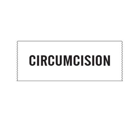 Printed Chart Tape - Circumcision -  NEVS, NT-15